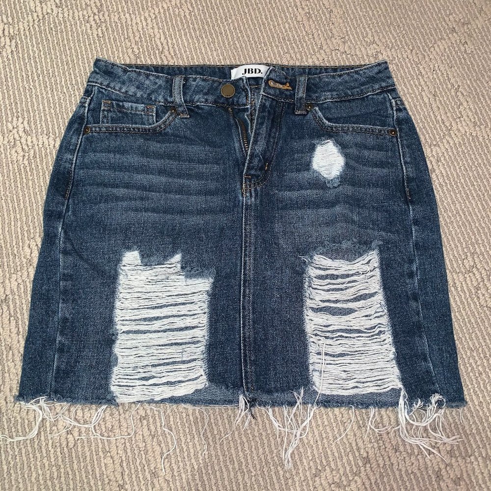 Just Black, Denim Skirt, Size XS